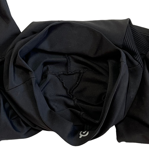 Peloton Women’s S Black High Rise Ribbed Pocket Logo 7/8 Workout Leggings - Picture 11 of 11